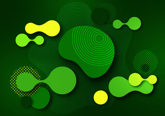 Fluid dynamic background for websites, landing page or business presentation. Abstract geometric wallpaper. Fashionable wavy shapes.