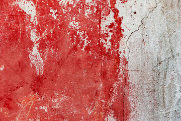 Texture of a concrete wall with cracks and scratches which can be used as a background