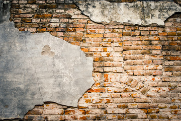 Old brick wall texture background