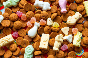 Traditional candy with tumtum and peppernuts for the dutch St. Nicholas' Day on december the fifth....