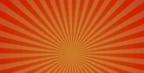 abstract orange background with rays sunset