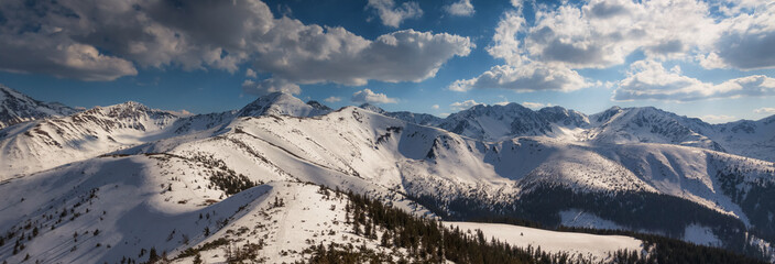 Tatra Mountains in Poland Morskie Oko Rysy Zakopane landscape photography in golden hour © PawelUchorczak