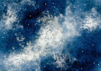 Obraz premium Galaxy background with stars and stardust. Galaxy wallpaper