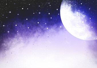 Galaxy background with stars and stardust. Galaxy wallpaper