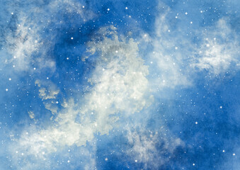 Galaxy background with stars and stardust. Galaxy wallpaper