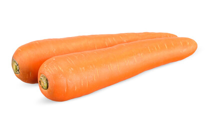 Carrot isolated on white clipping path