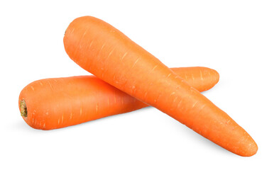 Carrot isolated on white clipping path