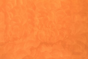 Orange texture painted concrete wall background.
