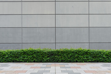 street wall background ,Industrial background, empty grunge urban street with warehouse brick wall