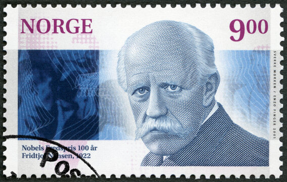 NORWAY - 2001: shows Fridtjof Wedel Jarlsberg Nansen (1861-1930) polar explorer, 1922 Nobel Prize winner