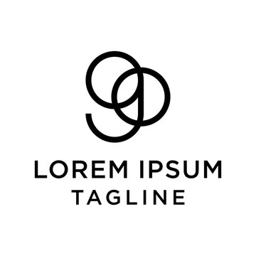 initial letter logo 9O, O9 logo template 