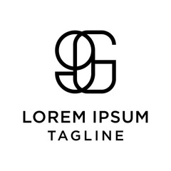 initial letter logo 9G, G9 logo template 