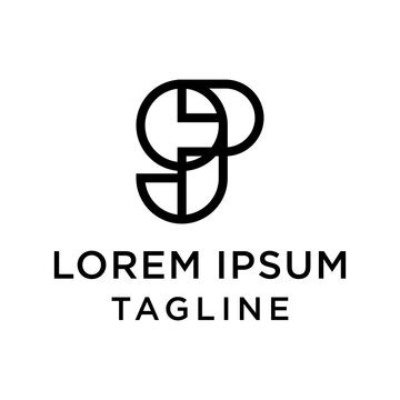 initial letter logo 9P, P9 logo template 