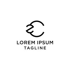 initial letter logo CZ, ZC logo template