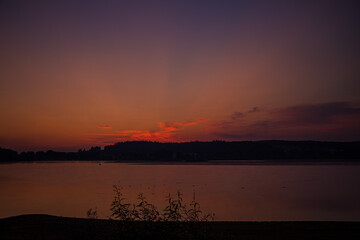 Sonnenaufgang Förmitzspeicher
