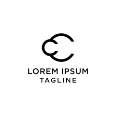 initial letter logo CC, CC logo template