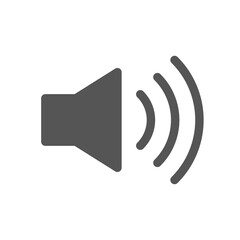 Volume black sign on white background. ESP 10