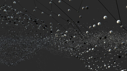 Abstract digital background with particles © cherezoff
