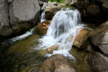 yuntai mountain scenic spot natural scenery, cascade creek, China.