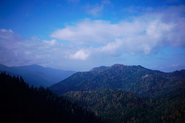 panoramic view of the mountains