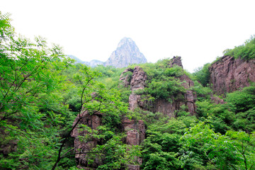 yuntai mountain scenic spot scenery, jiaozuo city, China.