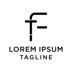 initial letter logo FT, TF logo template 