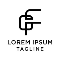 initial letter logo FG, GF logo template 
