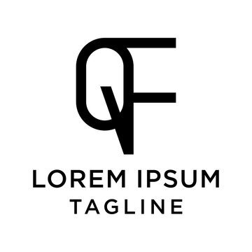 initial letter logo FQ, QF logo template 