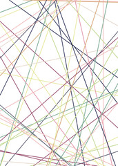 Obraz premium Colorful Lines Random Distribution Computational Generative Art background illustration