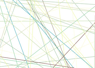 Fototapeta premium Colorful Lines Random Distribution Computational Generative Art background illustration