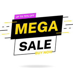 Sale banner vector design. Big sale template special offer or limited time modern vector illustration