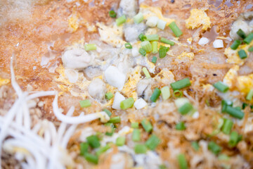 Crispy oyster omelette