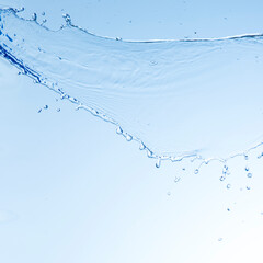blue water splash