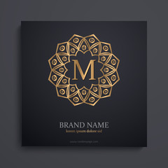 luxury art deco golden classic linear monochrome minimal hipster geometric vintage vector monogram, frame , border , label for your logo badge or crest
