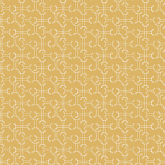Abstract Geometric Background, Seamless Pattern. Color in the Image: Gold, White. Suitable for design Book Cover, Poster, Wallpaper