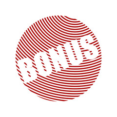 red vector banner bonus