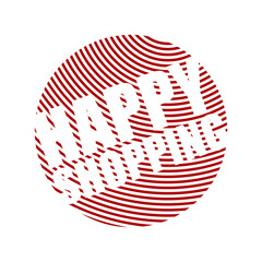 red vector banner happy shopping