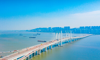 Fototapeta premium Aerial scenery in the Macao Special Administrative Region of China