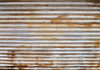 grunge rusty metal shutter gate
