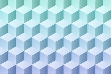 Pattern of colored cubes. Multicolored cubic background. Abstract Cube pattern background and decoration.
