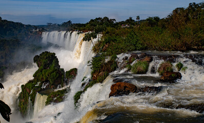 Fototapeta na wymiar Cataratas de Iguazú - Puerto Iguazú - waterfall argentina