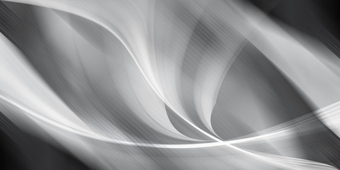 Gray halftone pattern with white line motion and network connection backdrop wallpaper. Clean Grey geometric background.