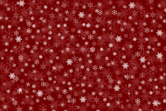 dark red  christmas background with snowflakes