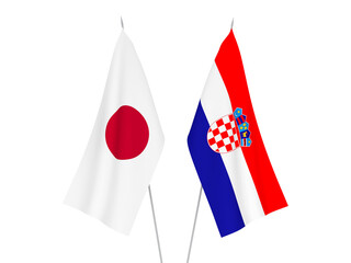 Japan and Croatia flags