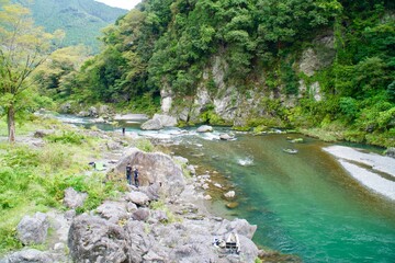 御岳渓谷の風景