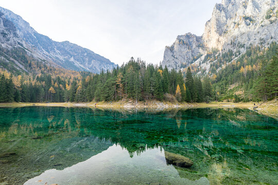 Green Lake during Autumn in Styria, Austria