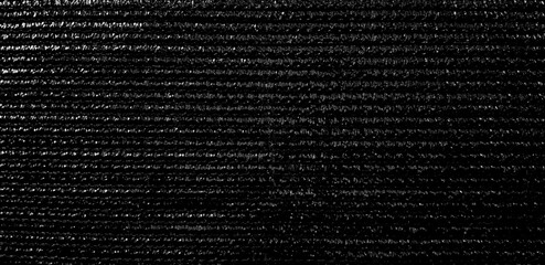 Close up Seamless pattern of black plastic cover for background. Art and Textured wallpaper or wall concept 