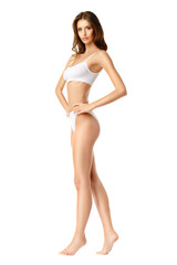 Fototapeta premium Fitness young woman with a beautiful body