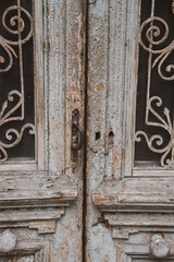 old two wooden doors