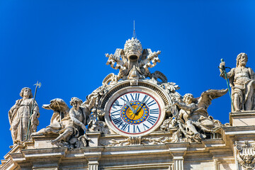 On St. Peter's Square at St. Peter's Basilica in the Vatican City in Rome